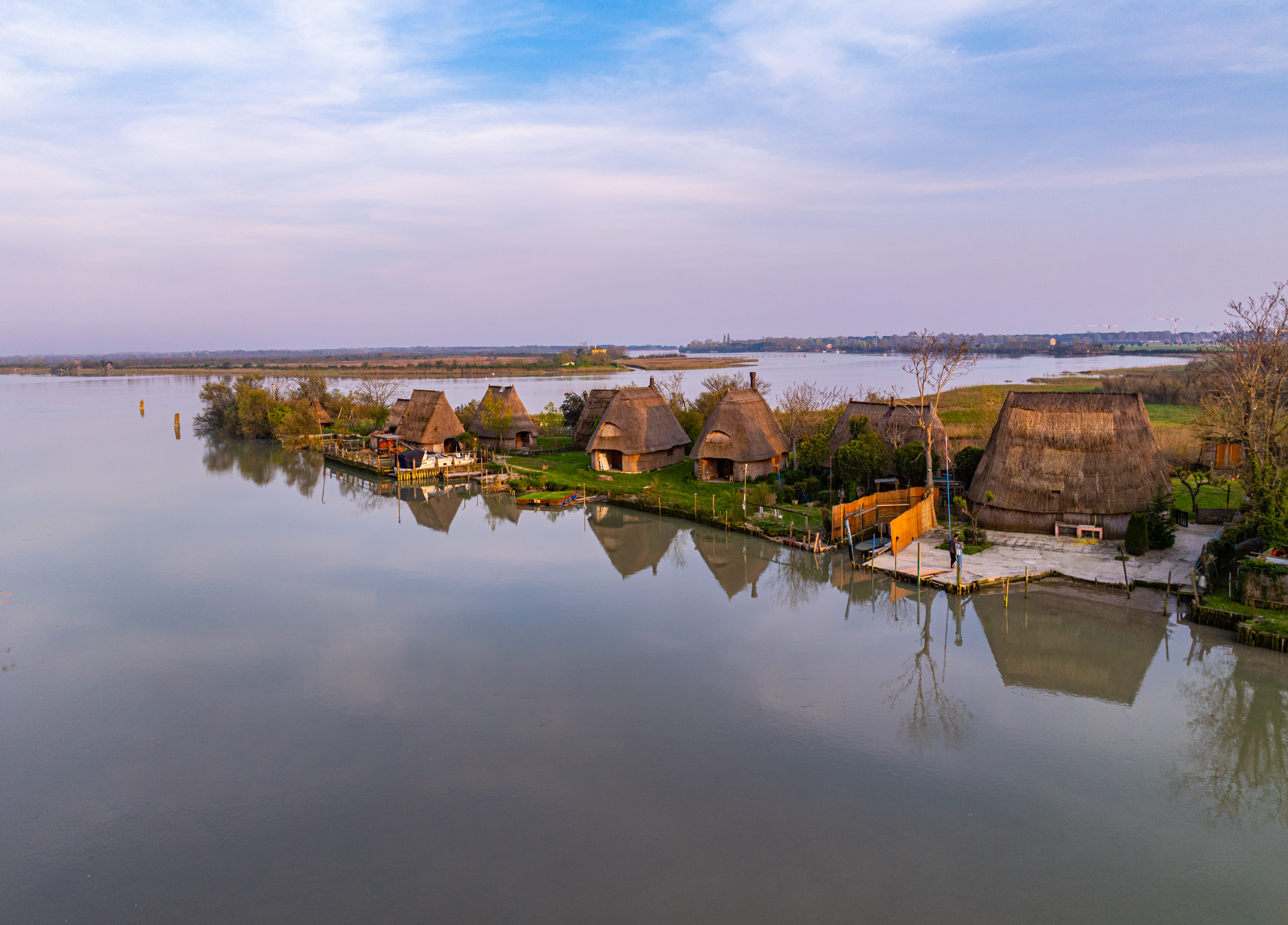 I tipici casoni in paglia di Caorle
